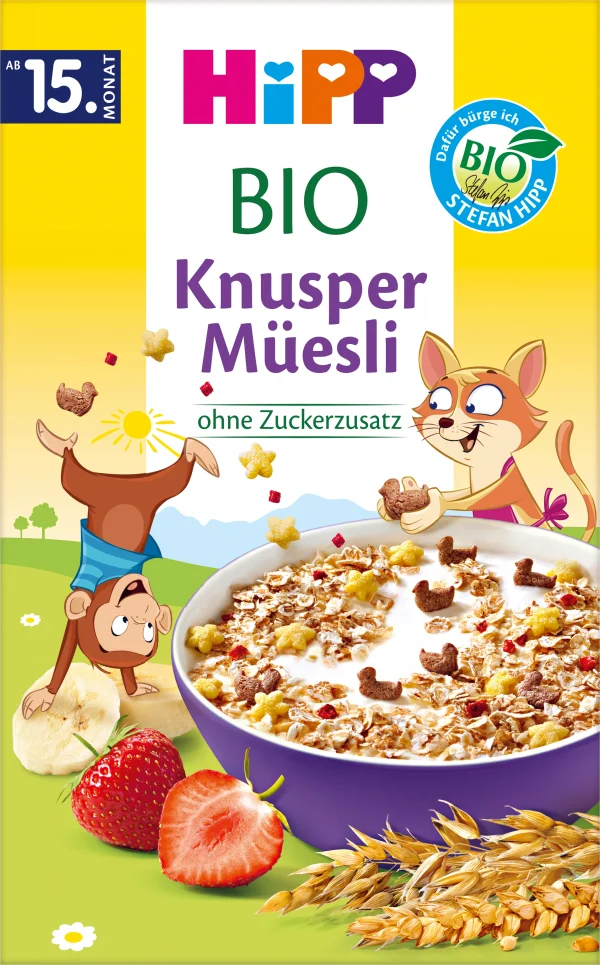 Kindermuesli Crunchy Vanaf 15 Maanden, 200 G